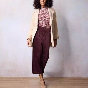 Lauren Conrad High Rise Wide Leg Cropped Pants 16